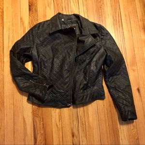 GUESS quilted leather jacket